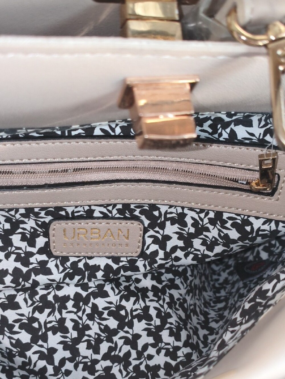 BNWT Urban Expressions Embroidered Floral Top-Handle/Crossbody Handbag - Picture 10 of 12